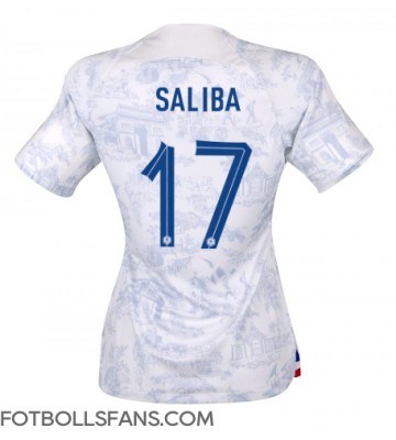 Frankrike William Saliba #17 Replika Bortatröja Damer VM 2022 Kortärmad